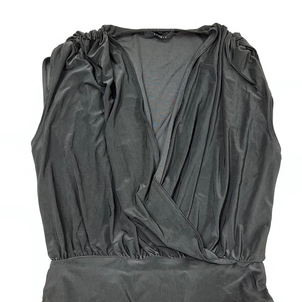 21 Saints Ruched Surplice Bodysuit
